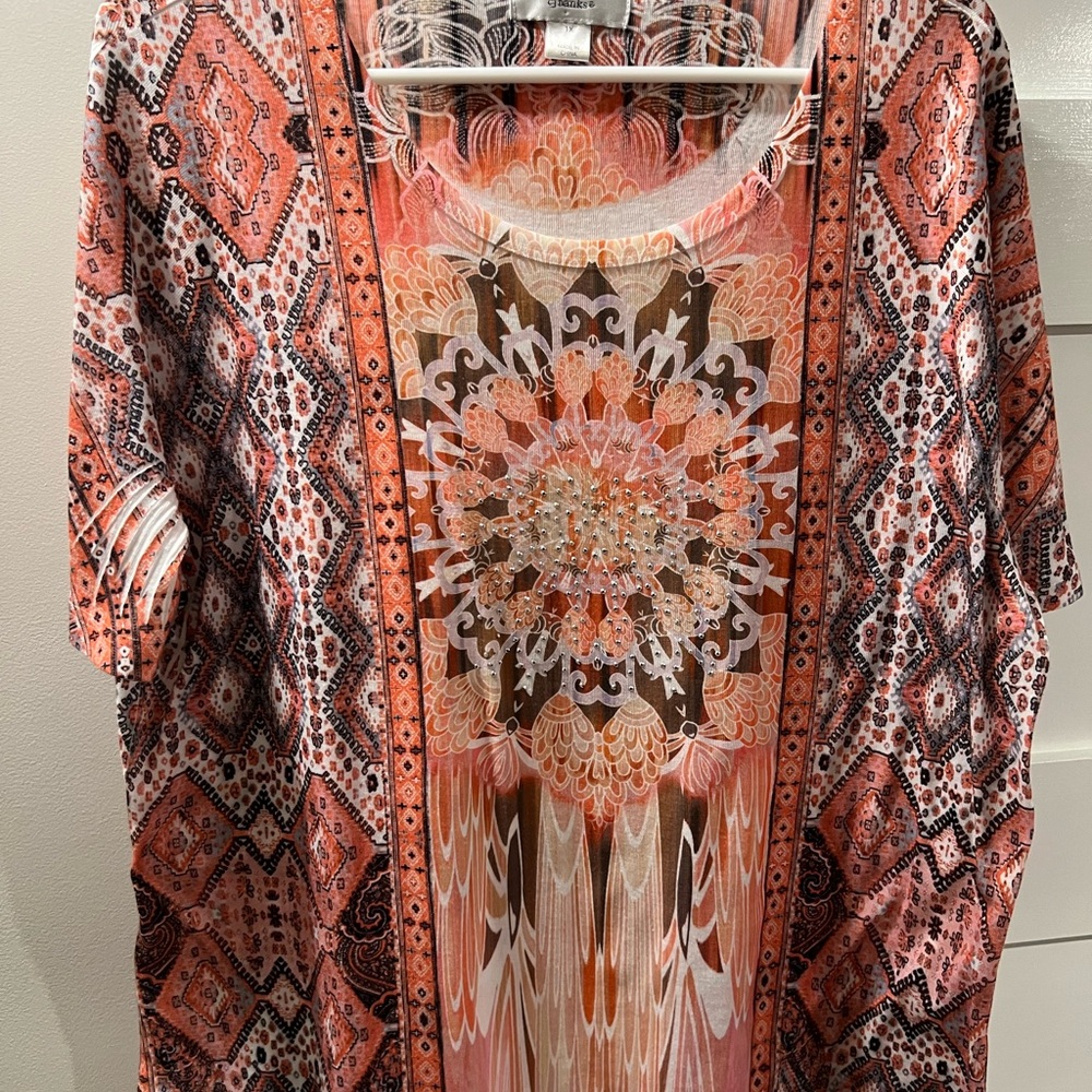 Bohemian Print Women's Top--001A